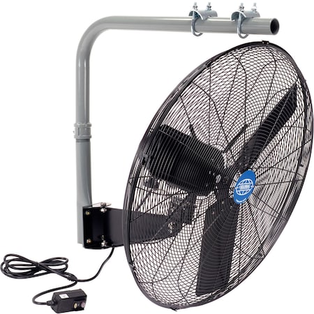 Global Industrial Outdoor Industrial Fan, I-Beam Mount, 30 in Blade Dia, 8,400 cfm 293063